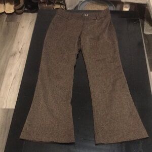 Women's Brown Tweed Flare Pants